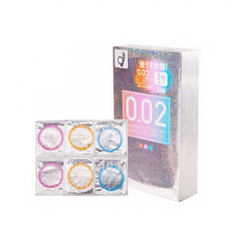 HỘP 6 CHIẾC BAO CAO SU SIÊU MỎNG OKAMOTO CONDOMS 0.02 4547691710529