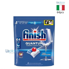 Viên rửa bát Finish Quantum Powerball All in One 64 viên ( hương tự nhiên)