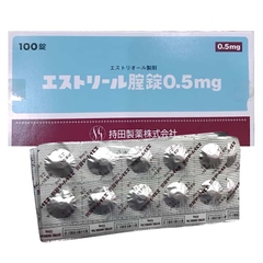 Viên nén âm đạo Estoril 0.5mg Chữa viêm se khít Nhật Bản