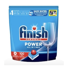 Viên rửa chén bát Finish Power All in 1 túi 100 viên