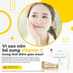 Bột Vitamin C Menard Fairlucent Dưỡng Trắng, Làm Mờ Nám, Chống Nắng Nội Sinh (60 gói)