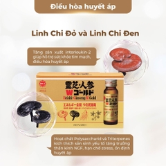 Combo 2 Nước Sâm Linh Chi Phục Hồi Thể Lực Nhanh Menard Reishi Ginseng ( 10 Lọ x 50ml) - Hàng Nhật nội địa