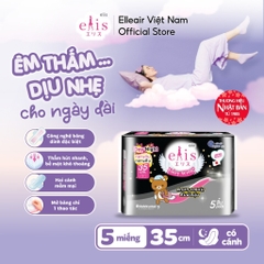 Băng vệ sinh thấm siêu tốc Elis 35cm ban đêm ( 5 miếng) - Hàng Nhật chính hãng