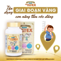 Viên uống hỗ trợ tăng chiều cao NANO GROWTH HABIT EX NICHIEI BUSSAN 120 viên ( 60 ngày) - Hàng Nhật chính hãng