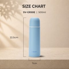 Bình giữ nhiệt nóng-lạnh Zojirushi 500ml SV-GR50E (màu xanh dương)- Hàng Nhật chính hãng