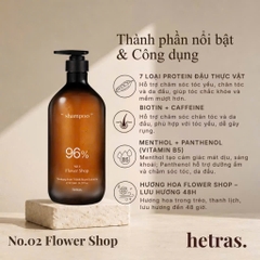( Hàn Quốc) Dầu Gội Hetras The Simkong Shampoo Flower Shop 1013ml ( Hương hoa tươi ngọt ngào)