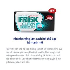 Kẹo ngậm khử mùi bạc hà the mát Frisk Neo Peppermint 45 viên New 2025 - Hàng Nhật nội địa