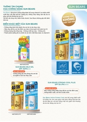 Kem chống nắng gấu Omi Sunbear SPF50-30g (màu bạc - màu xanh) - Hàng Nhật nội địa