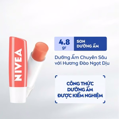 Son Dưỡng Môi Nivea Hương Đào 4.8g