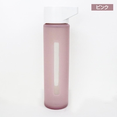 Bình đựng nước thủy tinh cao cấp 470ml (màu hồng)- Hàng Nhật nội địa
