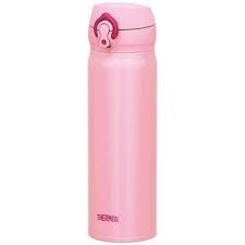 Bình nước giữ nhiệt Thermos Nhật Bản 500ml (màu hồng) nắp xoay - Hàng Nhật nội địa