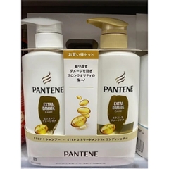 Set dầu gội Pantene phục hồi hư tổn màu vàng - Hàng Nhật nội địa