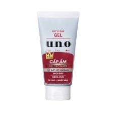 Gel rửa mặt tạo nhiệt cấp ẩm UNO hot clear gel 120gr - Hàng Nhật nội địa