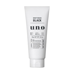 Sữa rửa mặt cho nam làm sạch bã nhờn, bụi bẩn UNO Whip wash black 130gr- Hàng Nhật nội địa