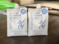 Sữa tắm dưỡng ẩm ý dĩ Hatomugi 1000l dạng túi - Hàng Nhật nội địa