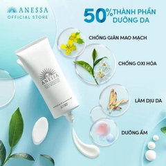 ( New 2024) Gel Chống Nắng Dưỡng Sáng Da Nâng Tông Anessa Brightening Uv Sunscreen Gel 90g - Hàng Nhật nội điạ