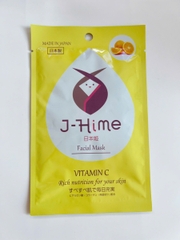 Mặt nạ dưỡng trắng và trẻ hóa làn da tinh chất Vitamin C J-Hime - Hàng Nhật nội địa