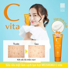 Sữa rửa mặt sáng da Meishoku C vita Clear Facial Wash 100g - Hàng Nhật Nội Địa