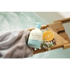 Dầu gội xả 2in1 phục hồi tóc cho bé và gia đình Latte Shampoo Kracie hương cam và hóa cúc 490g - Hàng Nhật Nội Địa