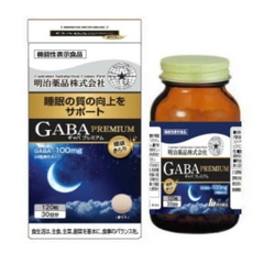 Viên uống hỗ trợ giấc ngủ sâu, giảm căng thẳng Gaba Premium Meiji 120 viên- Hàng Nhật nội địa