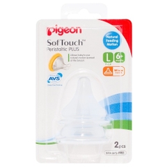 Set 2Núm ti thay thế bình cổ rộng size L - Pigeon
