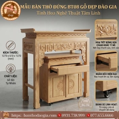 Mẫu Bàn Thờ Sen BT08