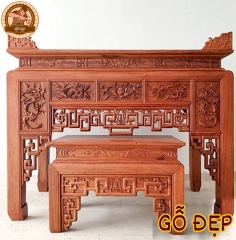 Mẫu Án Gian Thờ Gỗ Hương - BT 98