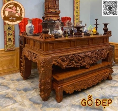 Sập Thờ Gỗ Gõ Đỏ ST 6682