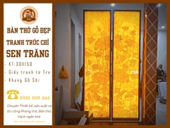 Mẫu Tranh Trúc Chỉ Hoa Sen - TC 15