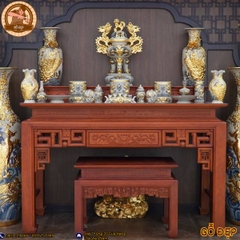 Mẫu Bàn Thờ Gỗ Hương Cao Cấp - BT 40