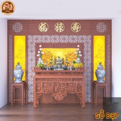Trang Trí Vách Ốp Hầu Bàn Thờ BT 9325