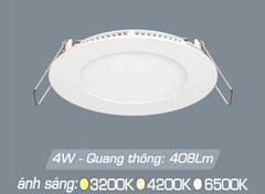 Đèn Led âm trần Afc 668 4W