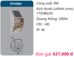 Đèn Led chiếu vách Duhal DTV004