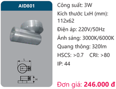 Đèn Led chiếu vách Duhal AID801