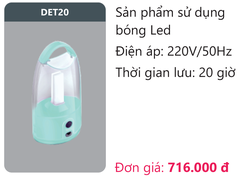 Đèn sạc Led Duhal DET20