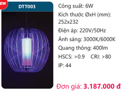 Đèn Led treo thả trần nhà DTT003