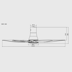 Quạt trần 5 cánh Panasonic F‑60TDN-S tiết kiệm điện 37W