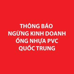 Bảng giá ống nhựa PVC Quốc Trung