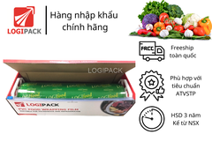 Màng bọc thực phẩm PVC Logifood_Cuộn lớn có hộp_ 45cm x 500m
