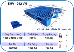 EMV 1012 VN (1000 x 1200 x 150 mm)