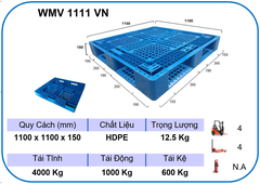 WMV 1111 VN (1100 x 1100 x 150 mm)