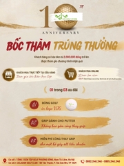 MỪNG VJG 10 TUỔI: MUA SẮM NGAY - 100% TRÚNG QUÀ CHẤT