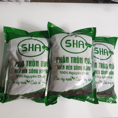 Phân Trùn Quế Viên Nén - Túi 1kg | Cực tốt cho Hoa Hồng, Hoa Lan