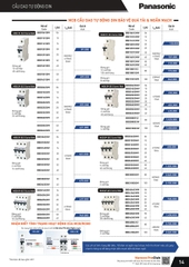 catalogue và bảng giá thiết bị điện Panasonic 16