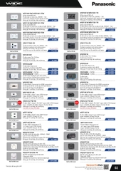 catalogue và bảng giá thiết bị điện Panasonic 4
