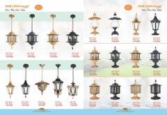 catalogue và bảng giá đèn trang trí nam long 60