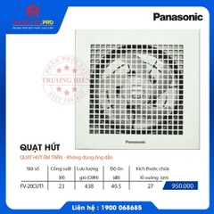 Quạt hút thông gió âm trần Panasonic FV-20CUT1