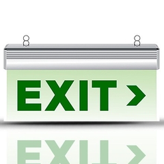 Đèn led EXIT Rạng Đông 1 mặt 2,2W (D CD01 40x20/2,2W)