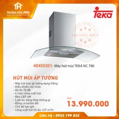 Máy hút mùi áp tường kính cong Teka NC 780