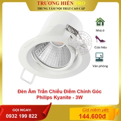 Đèn Âm Trần Chiếu Điểm Chỉnh Góc 3W / Philips Kyanite